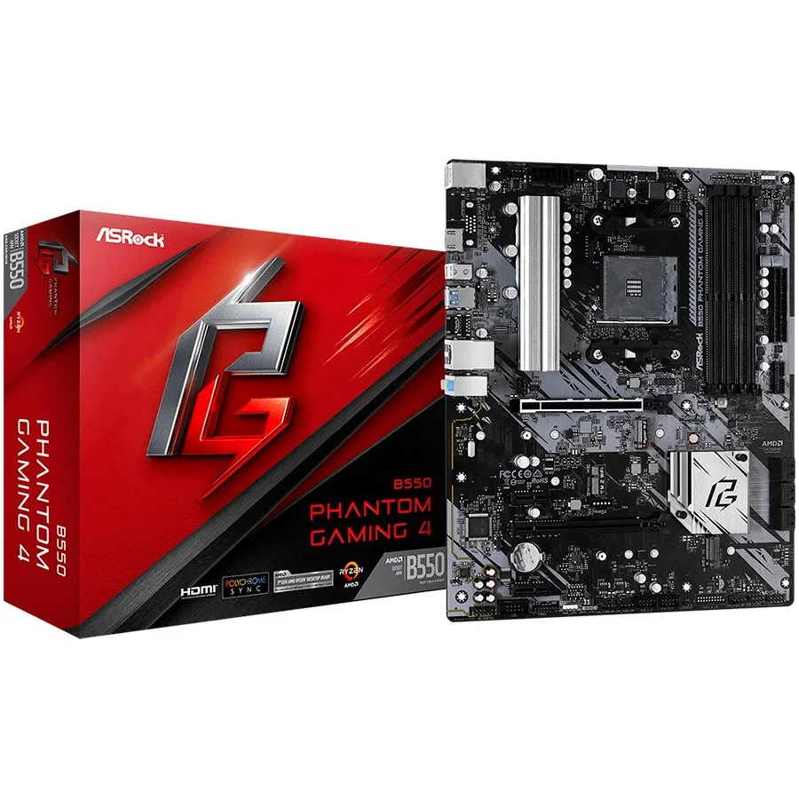 ASROCK B550 Phantom Gaming 4 ATX AM4 DDR4