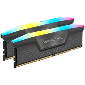 CORSAIR VENGEANCE RGB DDR5 32GB (2 x 16GB) DDR5 6400 CL32-40-40-84 1.40V Intel XMP & AMD EXPO - GREY