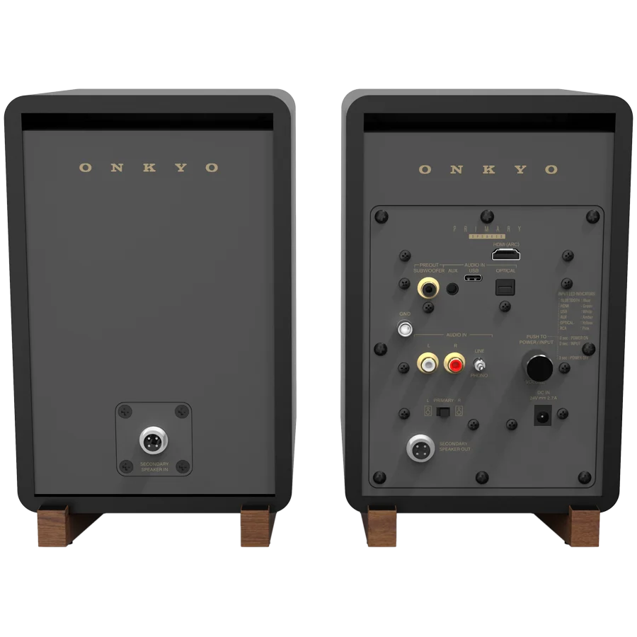 Onkyo Creator Series GX-30ARC Powered Speakers, Black, pair