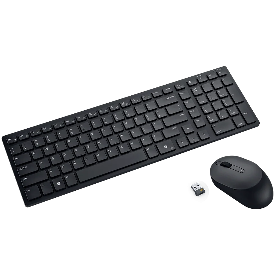 Dell Silent Keyboard and Mouse - KM555 - US International (QWERTY)