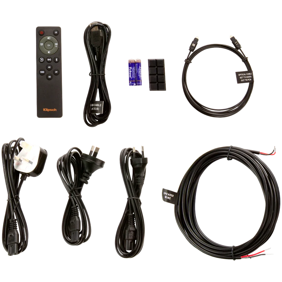 Klipsch Reference R-51PM Powered Bookshelf Speakers, Black, Pair