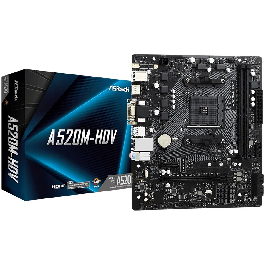 ASROCK A520-HDV mATX AM4 DDR4