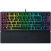 Razer Ornata V3 Tenkeyless, Low Profile Gaming Keyboard, US Layout, 8 Razer Chroma™ RGB Lighting Zones, Dedicated Media Keys, UV-coated ABS Keycaps, 1000 Hz Ultrapolling, Durable spill-resistant design, Braided fiber cable