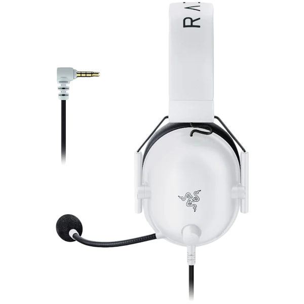 Razer BlackShark V2 X - White, 12 Hz – 28 KHz Frequency Response, 32 Ω (1 kHz) Impedance, Razer TriForce Driver, Breathable memory foam, Advanced passive noise cancellation, Analog 3.5 mm Connection, 100 Hz – 10 kHz Microphone Frequency, 1.3 m