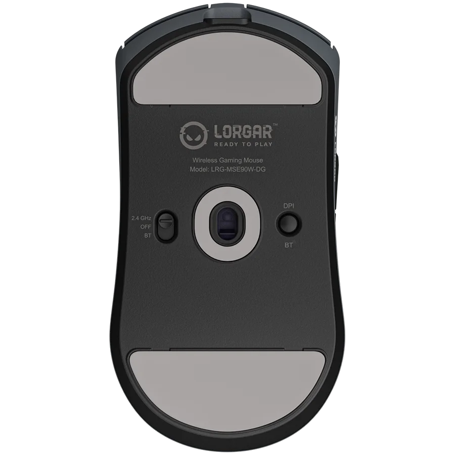 LORGAR MSE90W, Magnesium Alloy Wireless Gaming Mouse Elite, Dark Grey