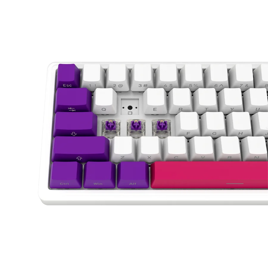 LORGAR KBP70MW, Wireless 65% Mechanical Gaming Keyboard Pro, White, EN layout
