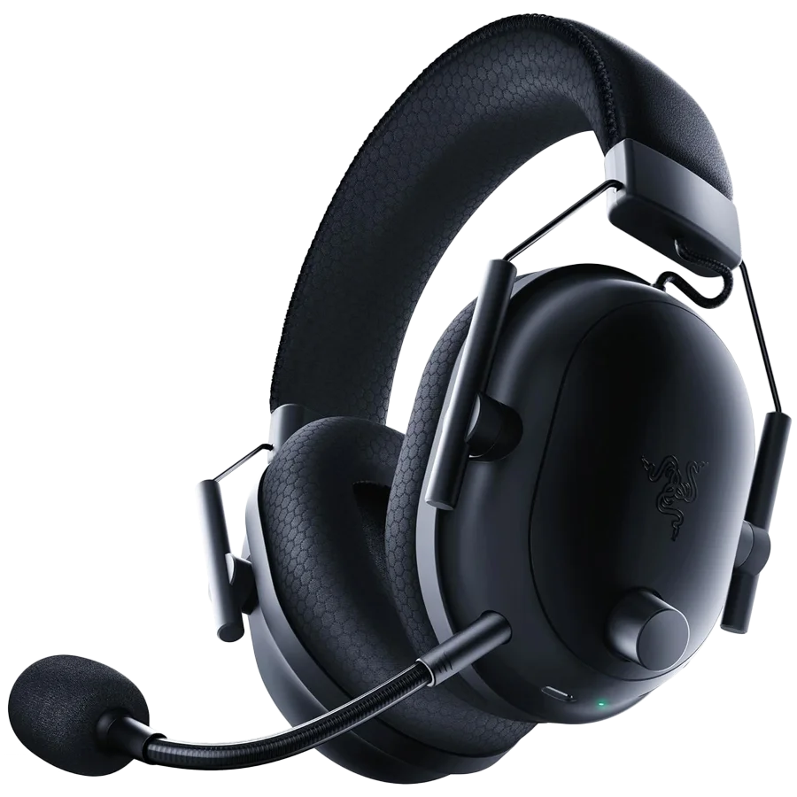 BlackShark V2 Pro (2023) - Black, Wireless Gaming Headset, Razer TriForce Titanium Driver 50 mm, Oval Ear Cushions, Detachable Super Wideband microphone, THX Spatial Audio, Type A Wireless (2.4 GHz), Bluetooth 5.2