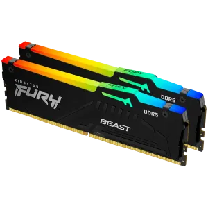 Kingston DRAM 64GB 6000MT/s DDR5 CL36 DIMM (Kit of 2) FURY Beast RGB EXPO