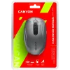 CANYON MW-9, 2 in 1 Wireless optical mouse with 6 buttons, DPI 800/1000/1200/1500, 2 mode(BT/ 2.4GHz), Battery AA*1pcs, Grey, 65.4*112.25*32.3mm, 0.092kg