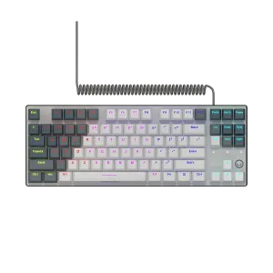 LORGAR Azar 514TKL, Wired RGB mechanical gaming keyboard, white, EN layout