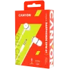 CANYON Stereo earphones with microphone, White