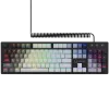 LORGAR Azar 514, Wired mechanical gaming keyboard, RGB backlight, 1680000 colour variations, 18 modes, keys number: 104, 50M clicks, linear dream switches, spring cable up to 3.4m, ABS plastic+metal, magnetic cover, 450*136*39mm, 1.17kg, white, EN layout