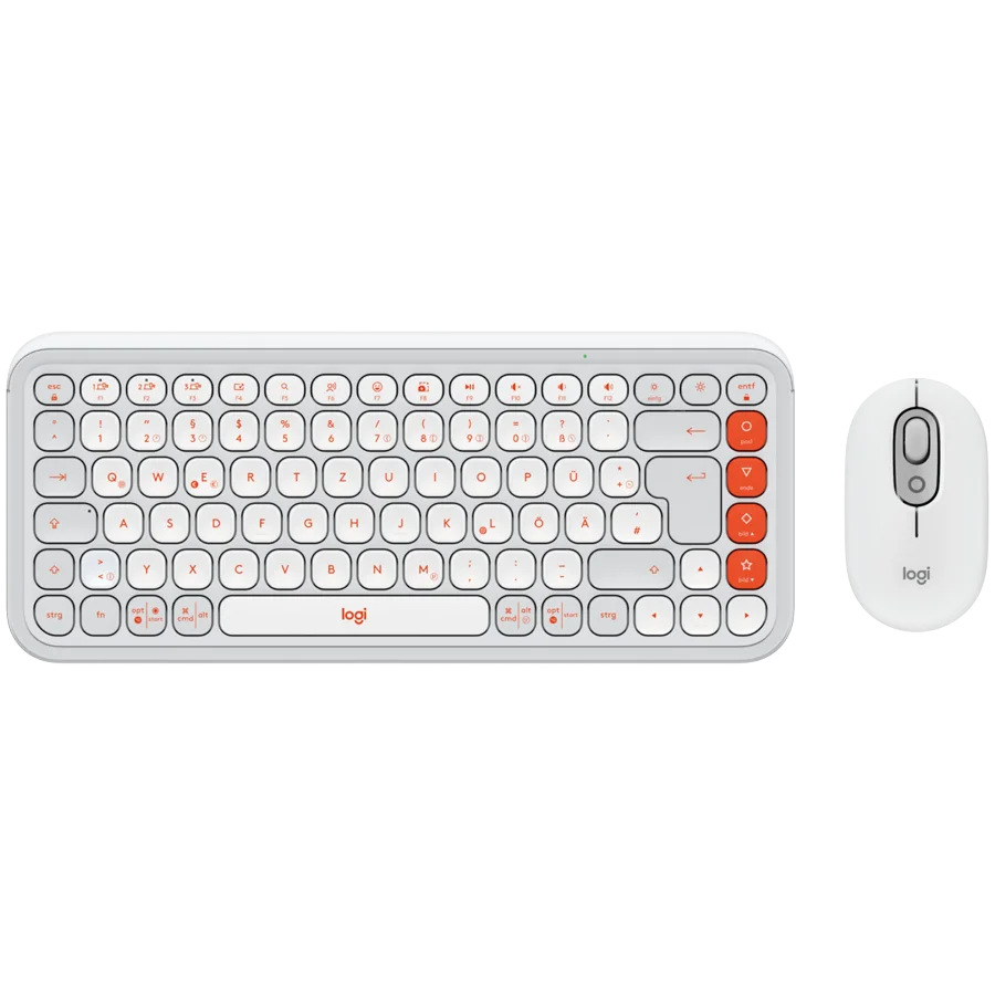 LOGITECH POP ICON COMBO - OFF WHITE - US INT'L - BT - INTNL-973 LOGITECH POP ICON COMBO - OFF WHITE - US INT'L - BT - INTNL-973