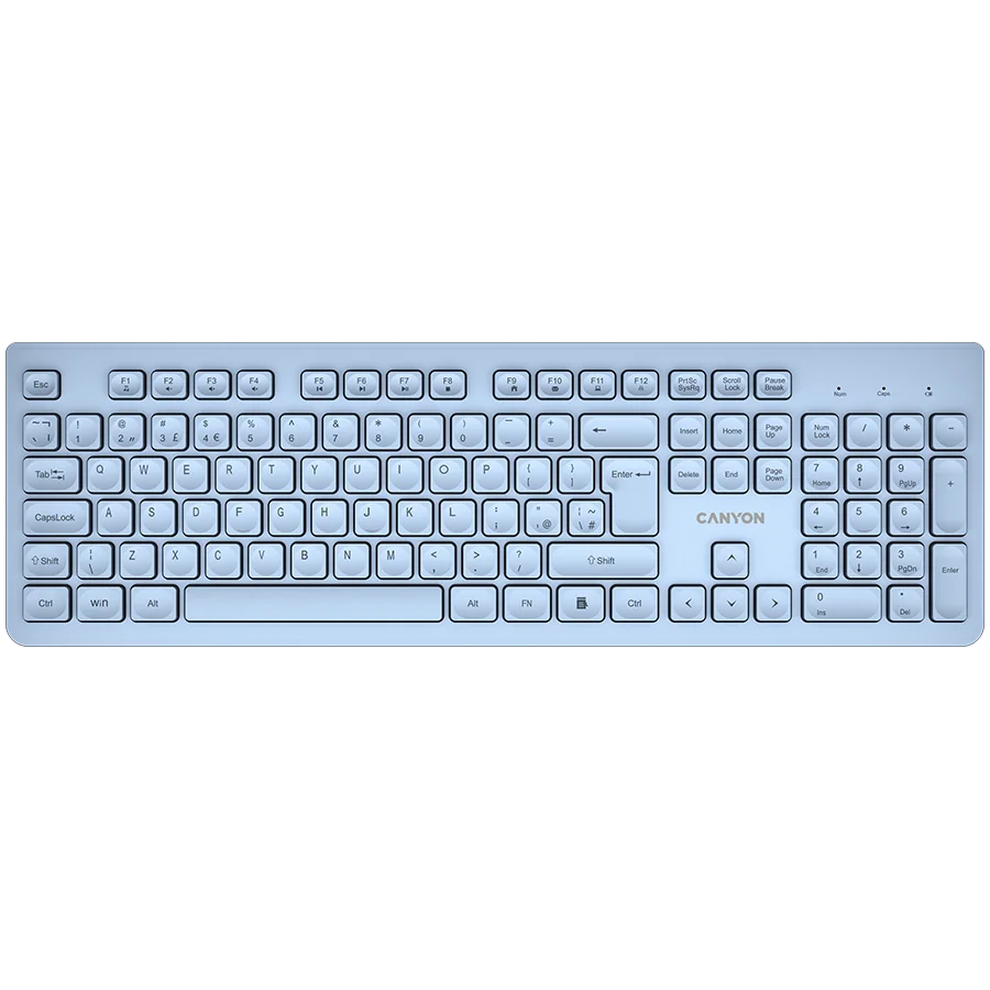 CANYON keyboard HKB-W01 UK/US AAA Wireless Blue