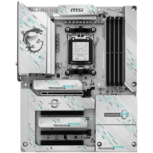 MSI B850 GAMING PLUS WIFI PZ, ATX, Socket AM5, Back Connectors, 4x DDR5 Dual Channel DDR5 up to 8200(OC)MHz, 4x PCIe x16 slot, 3x M.2 slot, 4x USB 2.0, 1x USB 5Gbps, 1x USB 10Gbps, 2x USB 10Gbps Type-C, DP, 7.1 HD Audio, 5G LAN, WiFI 7, BT, 3Y