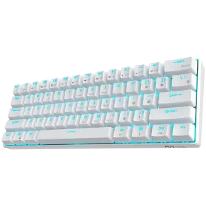 ROYAL KLUDGE RK61 White Gaming Keyboard Red switch