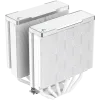 DeepCool AK620 WH, CPU Air Cooler, 2x120mm PWM FDB Fan, TDP 260W, 6 Heatpipes, White, LGA2066/2011-v3/2011/1700/1200/115x, AMD AM5/AM4, 129x138x160 mm(LxWxH), 3Y, R-AK620-WHNNMT-G-1