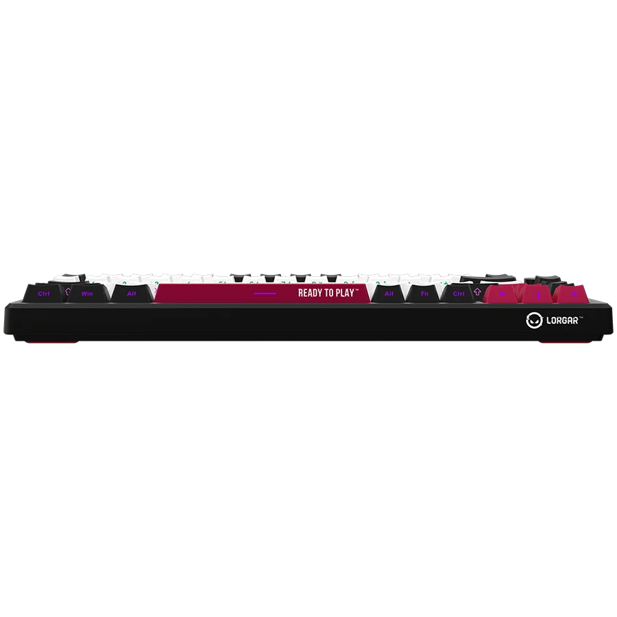 LORGAR KBP7075W, Wireless 75% Mechanical Gaming Keyboard Pro, Black/red, EN layout