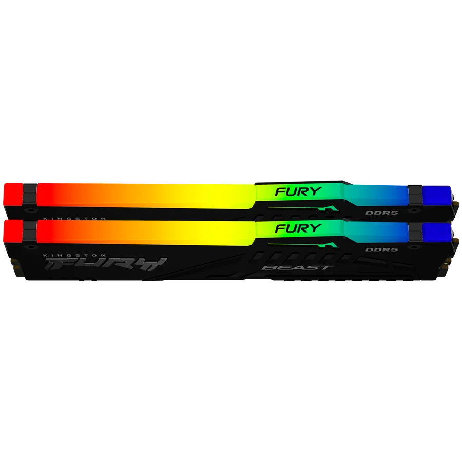 Kingston DRAM 64GB 6000MT/s DDR5 CL36 DIMM (Kit of 2) FURY Beast RGB EXPO