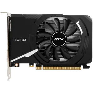 MSI Video Card Nvidia GeForce GT 1030 AERO ITX 4GHD4 OC, 4GB DDR4, 64-bit, 2100MHz Memory Speed, 1430MHz Boost, 384 CUDA Cores, 1x DVI-D, HDMI 2.1, 300W Recommended PSU, 3Y