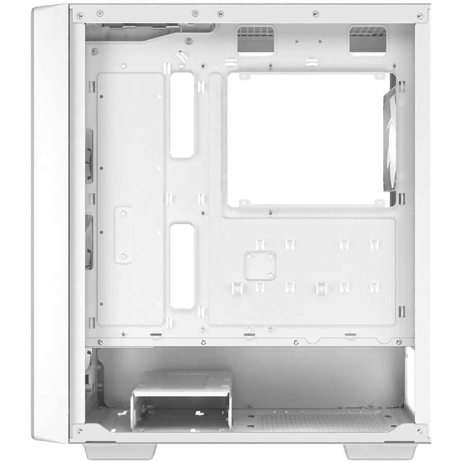 DeepCool CC560 MESH WH V2, Mid Tower, Mini-ITX/Micro-ATX/ATX, 2xUSB3.0, 1xAudio, 4x120mm Pre-Installed ARGB Fans, Tempered Glass, Mesh Panel, White, R-CC560-WHAMA4-G-2