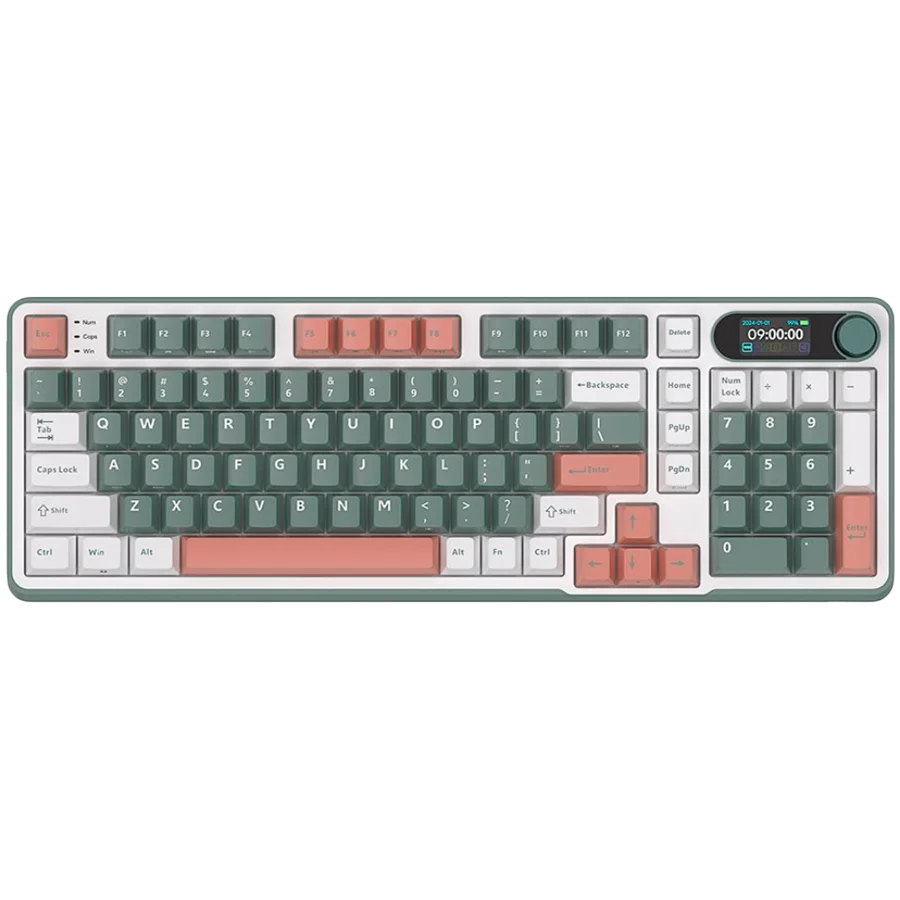 ROYAL KLUDGE RK-S98 Camping Green Gaming Keyboard Chartreuse switch