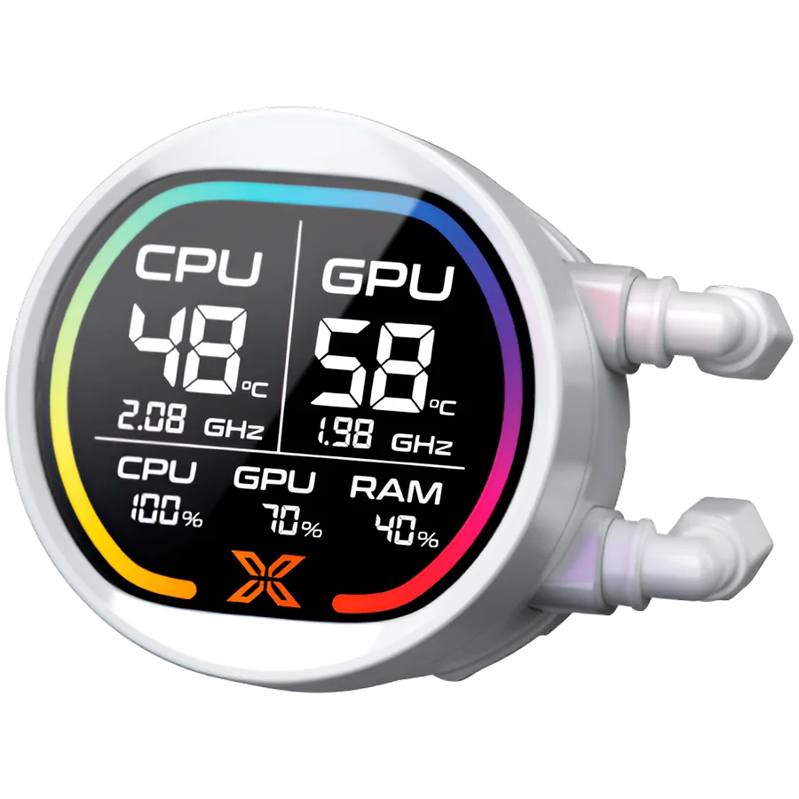 LK Pro 240 Digital Arctic EN47435 (WH AIO,Digital LCD Pump & 240mm PWM Fan,Mini ARGB Controller,Intel & AMD & 20xx)