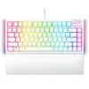 Razer BlackWidow V4 75% White, Gaming Keyboard, US Layout, Hot-swappable Design, Compact 75% Layout with Aluminum Case,  Mechanical Switches (Tactile), Razer Chroma RGB, Dedicated media roller with 2 dedicated media buttons, Detachable Type C Cable