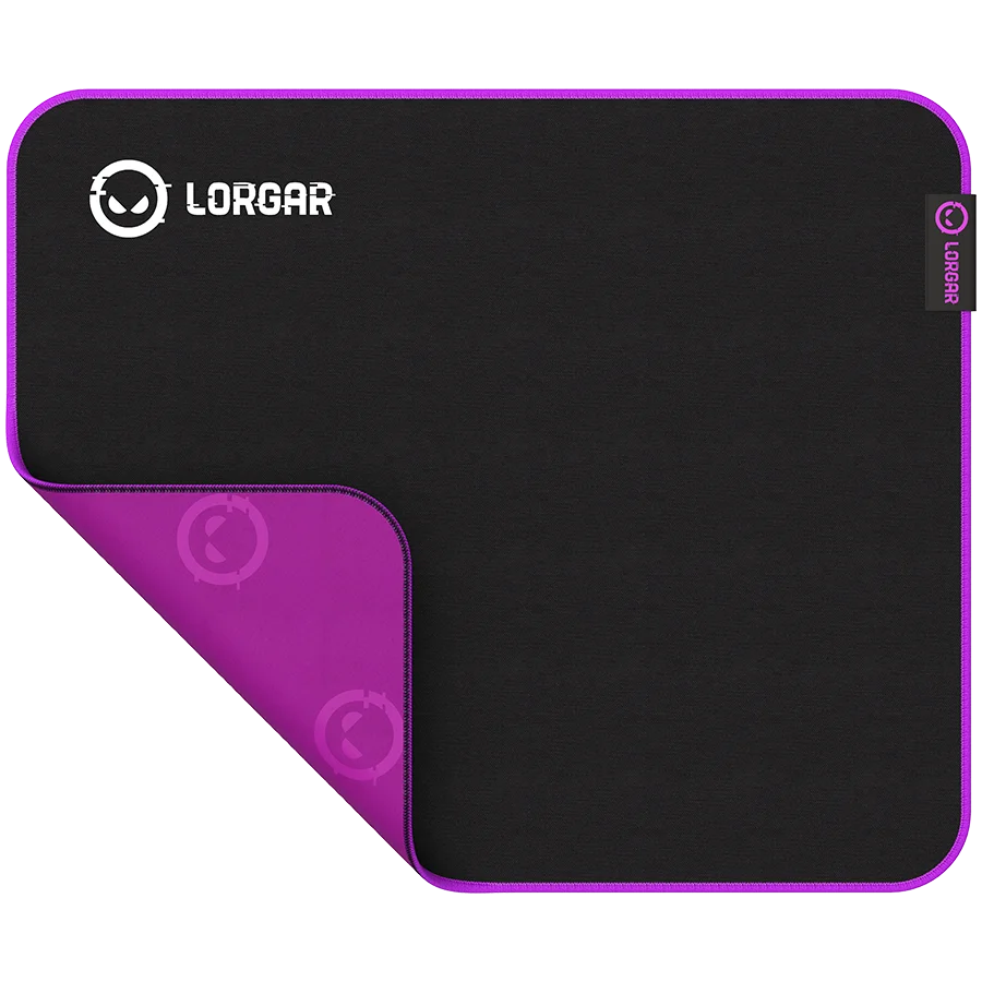 Lorgar Main 313, Gaming mouse pad, High-speed surface, Purple anti-slip rubber base, size: 360mm x 300mm x 3mm, weight 0.195kg Lorgar Main 313, Gaming mouse pad, High-speed surface, Purple anti-slip rubber base, size: 360mm x 300mm x 3mm, weight 0.195kg
