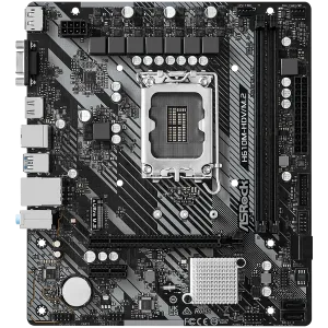 ASROCK Main Board Desktop H610M-HDV/M.2 (S1700, 2x DDR4, 1x PCIe 4.0 x16, 1x PCIe 3.0 x1, 4x SATA3 6.0Gb/s, 1x m.2 PCIe, 4x USB 3.2, 6x USB 2.0, 1x Com port header, 1x VGA, 1x HDMI, 1x DP 1.4, 1x GLAN, mATX) Retail