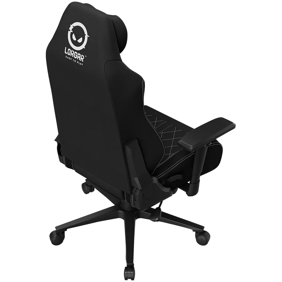 LORGAR CHA41, Ergonomic Gaming Chair Advanced, premium anti-stain fabric, Black/white