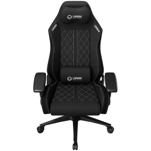 LORGAR CHA41, Ergonomic Gaming Chair Advanced, premium anti-stain fabric, Black/white