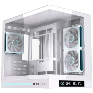 Cloud M DGT 3AF Arctic EN49644 (WH,MATX,U3+U2,2PCS TG,Side ARGB,2PCS J22A PWM WH Reverse & 1PC J22A PWM WH,ARGB PCB,Digital LCD)