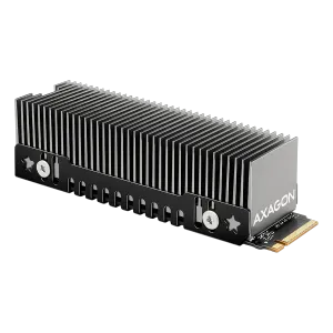 AXAGON CLR-M2XT passive - M.2 SSD, 80mm SSD, ALU body, silicone thermal pads, height 20mm