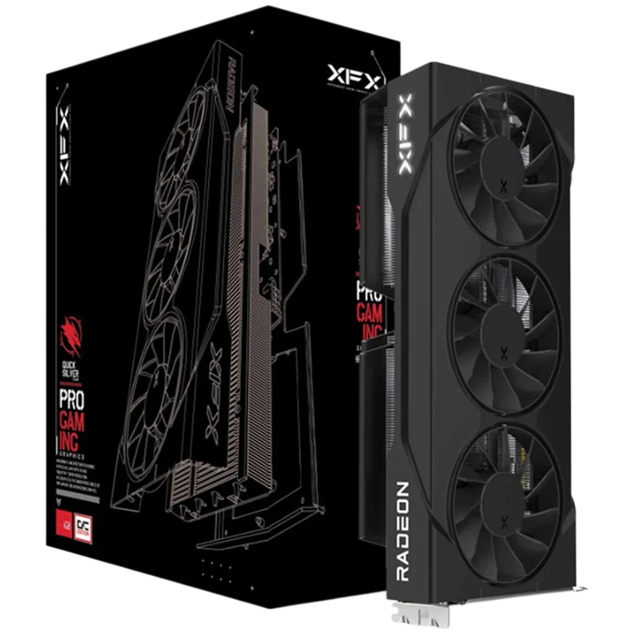 XFX Swift AMD Radeon RX 9060 XT OC Triple Fan 16GB GDDR6 128-bit HDMI 2x DP