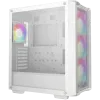 DeepCool CC560 MESH WH V2, Mid Tower, Mini-ITX/Micro-ATX/ATX, 2xUSB3.0, 1xAudio, 4x120mm Pre-Installed ARGB Fans, Tempered Glass, Mesh Panel, White, R-CC560-WHAMA4-G-2