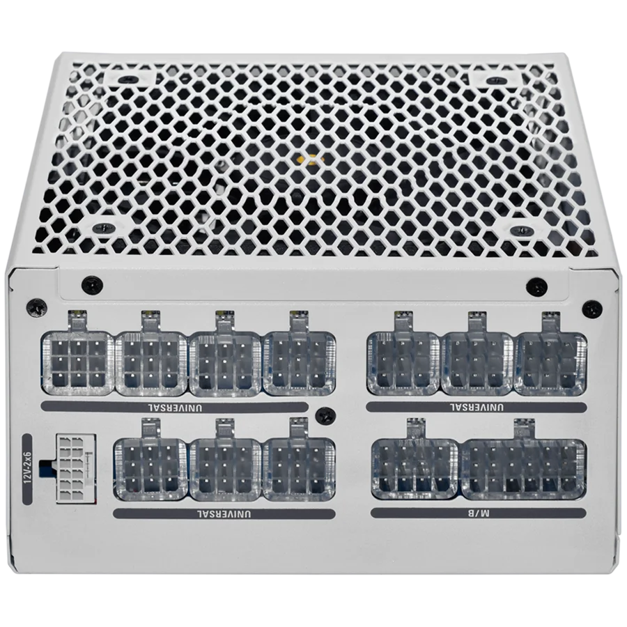 Super Flower Leadex III Gold 850W ATX 3.1 80 Plus Gold, Fully Modular, Flat White Cables, 140mm Fan, White, 7 Year Warranty