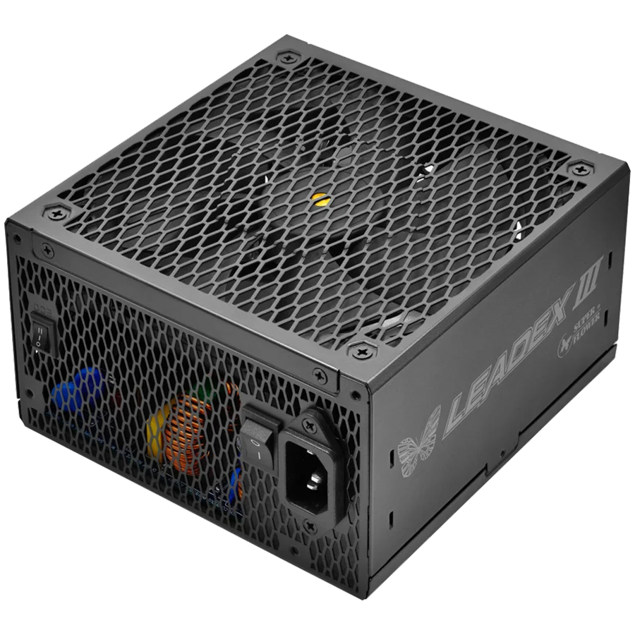 Super Flower Leadex III Gold 850W ATX 3.1, 80 Plus Gold, Fully Modular, Flat Black Cables, 140mm Fan, 150mmx150mmx86mm, 7 Year Warranty