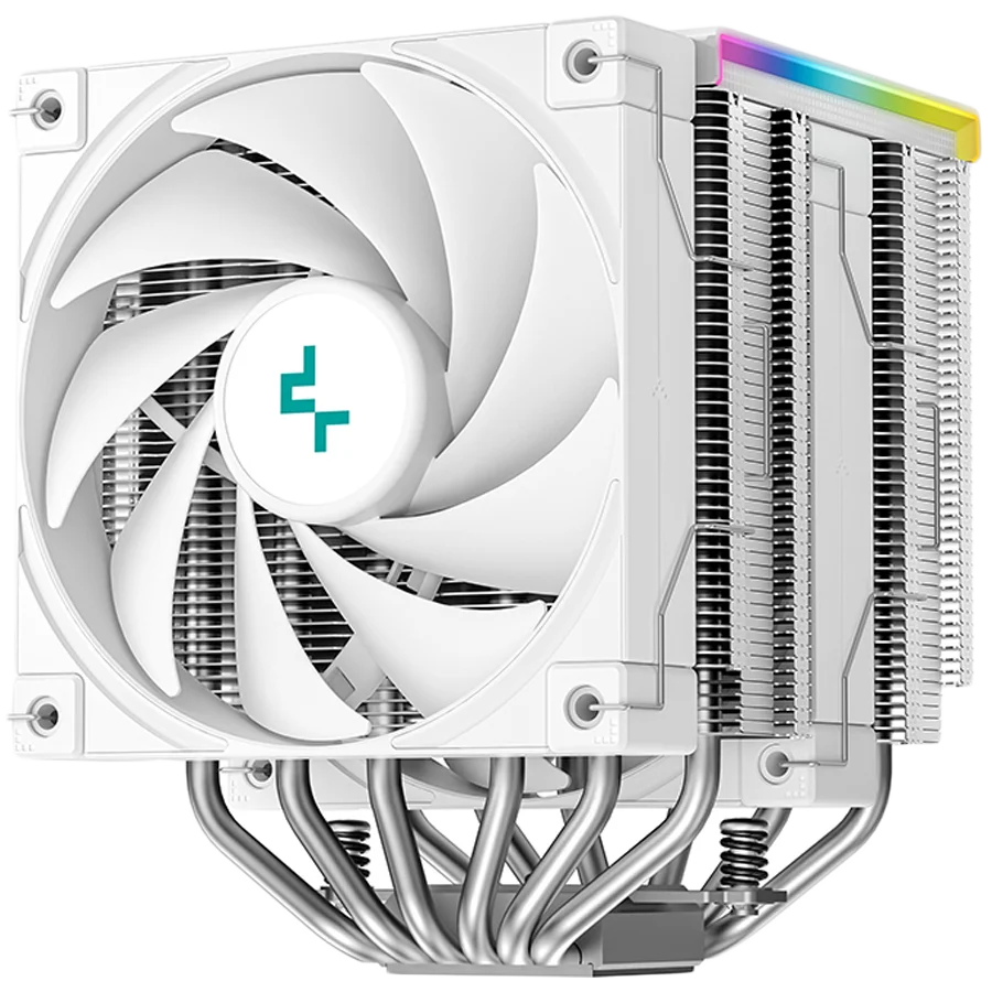 DeepCool AK620 DIGITAL SE WH, CPU Air Cooler, 2x120mm PWM Fans, 6 Heatpipes, White, LGA2066/2011-v3/2011/1851/1700/1200/115x, AMD AM5/AM4, 129x138x161 mm(LxWxH), R-AK620-WHADMN-GJD, 3Y