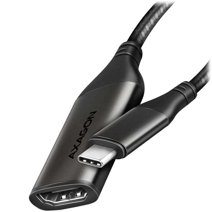 AXAGON RVC-HI2M USB-C -> HDMI 2.0 adapter 4K/60Hz Aluminum, 25cm cable