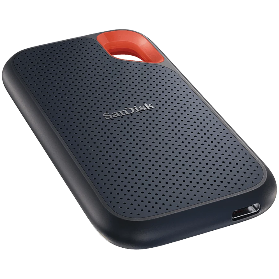 SANDISK Extreme 2TB Portable SSD - up to 1050MB/s Read and 1000MB/s Write Speeds, USB 3.2 Gen 2, 2-meter drop protection and IP55 resistance