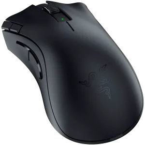Razer DeathAdder V2 X HyperSpeed, HyperSpeed Wireless, 14 000 DPI Optical Sensor, 2nd-gen Razer Mechanical Mouse Switches, 100% PTFE mouse-feet, Up to 235 hours of battery life (2.4GHz), AA/AAA Hybrid battery slot, Weight: 86-103g