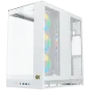 PANO II AIR Arctic EN48524 (WH,EATX,U3x2+Type C,Mesh Top+Curved TG,6PCS H22A WH Reverse & 2PCS H22A WH,ARGB & PWM Remote Control)