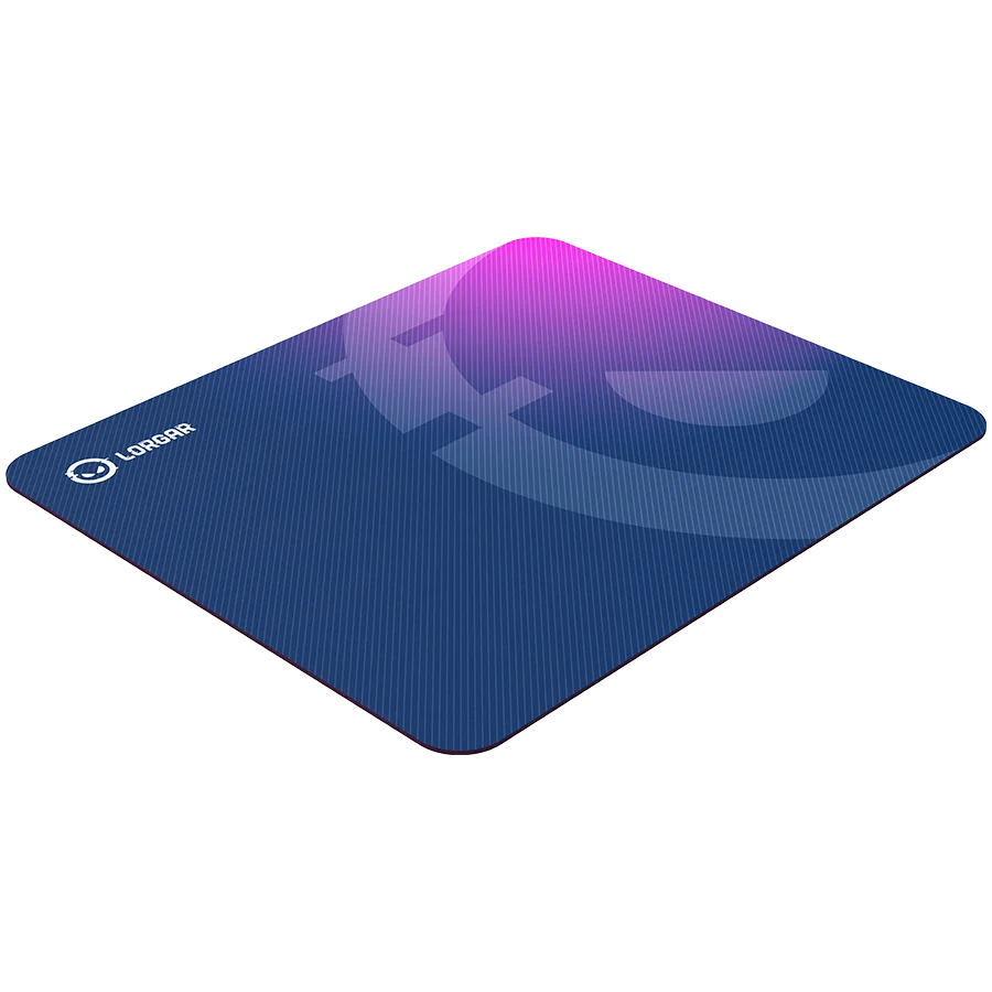 Lorgar Main 135, Gaming mouse pad, High-speed surface, Purple anti-slip rubber base, size: 500mm x 420mm x 3mm, weight 0.41kg