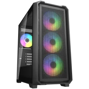 COUGAR MX600 Mini V2 RGB PC Case, Mini Tower, Black
