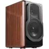 Edifier S2000MKIII Active Bookshelf Speakers, Bluetooth V5.0, Optical, Coaxial, Dual RCA Inputs, Planar diaphragm tweeters and aluminum diaphragm drivers, 130W (RMS), 4 EQ Presets, Control Knobs and Remote Control, Brown