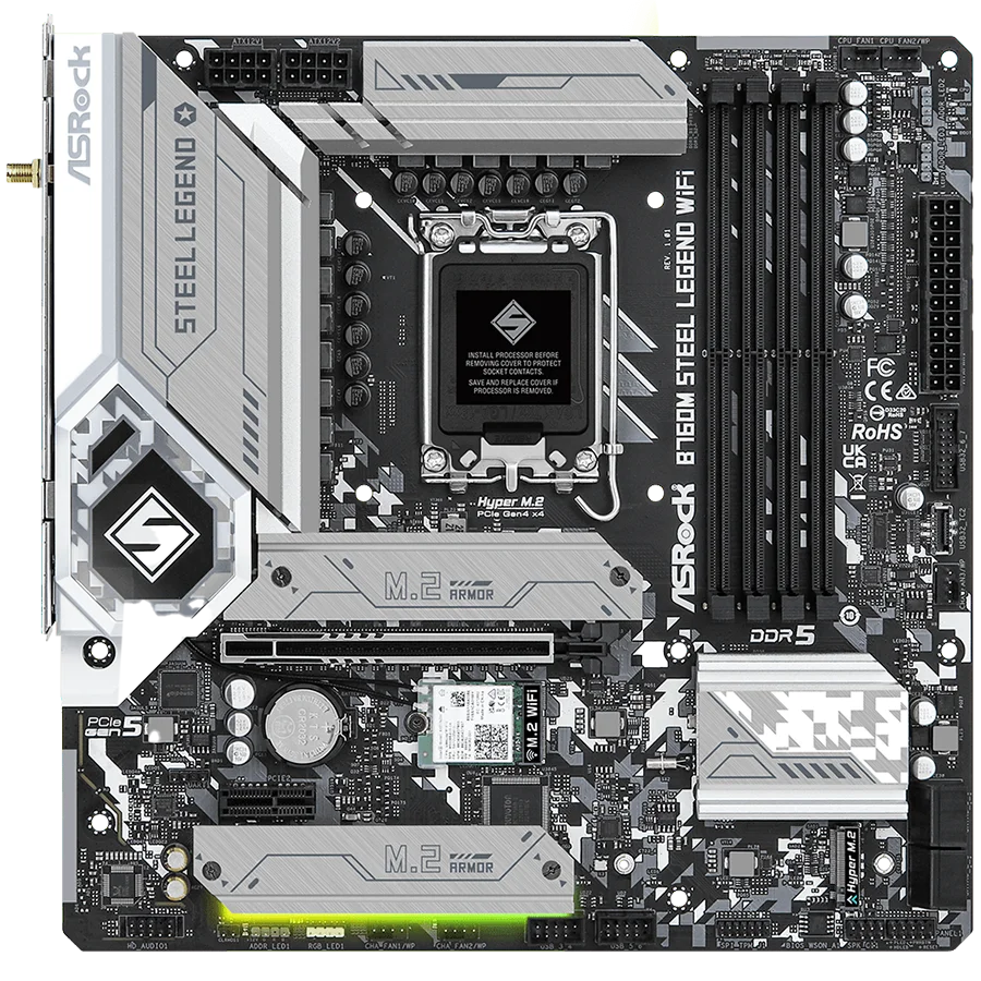 ASROCK B760M Steel Legend WiFi mATX LGA1700 DDR5