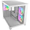 COUGAR FV150 Mini RGB PC Case, Mid tower, White