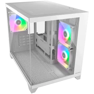 COUGAR FV150 Mini RGB PC Case, Mid tower, White
