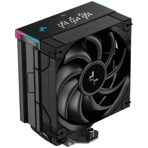 DeepCool AK400 DIGITAL PRO, CPU Air Cooler, 1x120mm FT12 SE PWM Fan, Digital Display, ARGB, Core Touch Technology 2.0, 4 Heatpipes, LGA1851/1700/1200/115x, AMD AM5/AM4, 126x97x159 mm(LxWxH), 3Y, R-AK400-BKAPMN-G